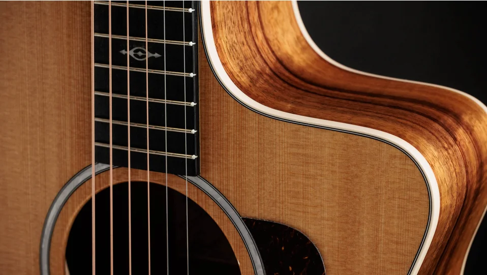 214ce-K DLX Hawaiian Koa Acoustic-Electric Guitar | Taylor Guitars